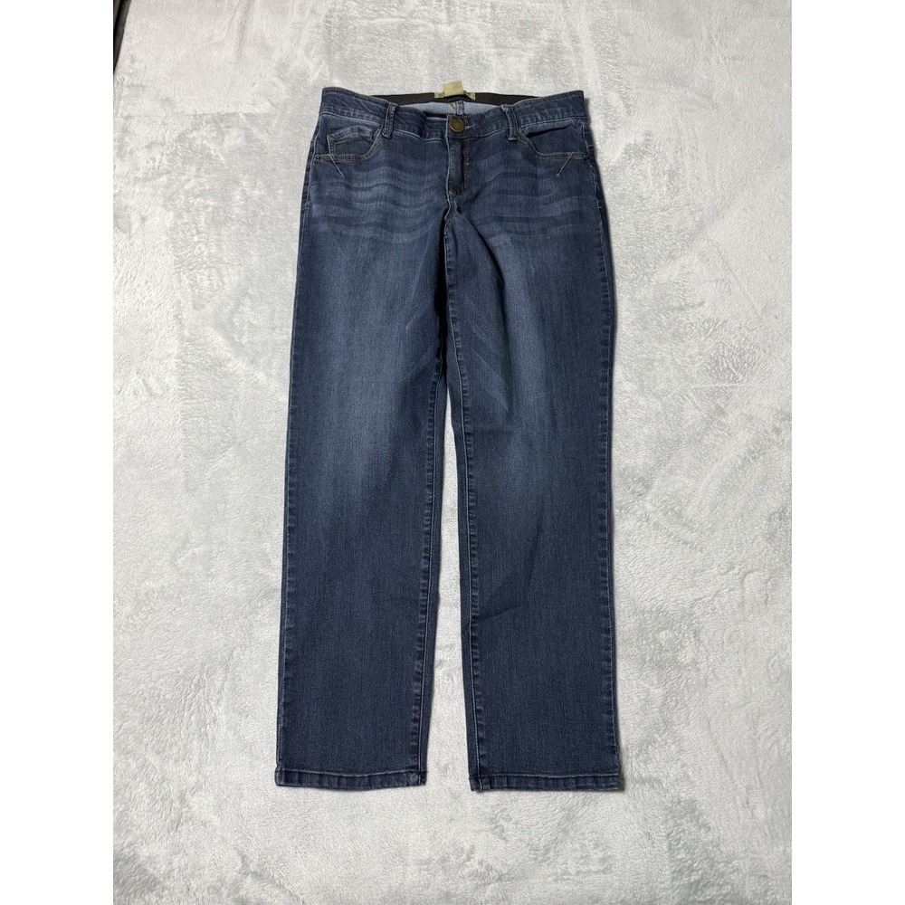 Democracy Womens 16W Straight Leg Medium Wash Blue Mid Rise Jeans 32x29